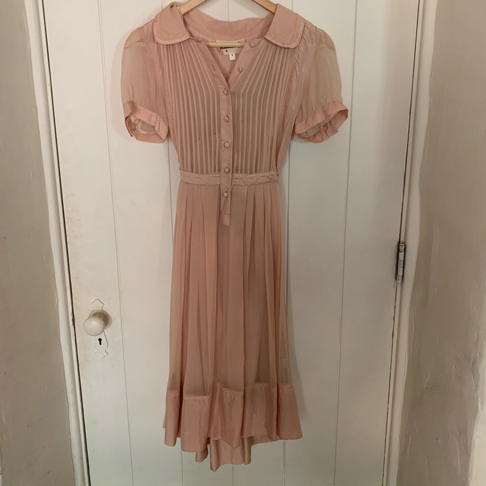 Pink collared dress